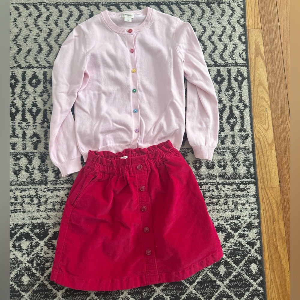 Girls JCREW adorable outfit. Perfect for the holiday or Valentine’s Day!